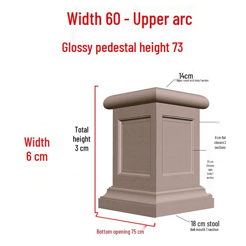 European Villa Courtyard Roman Column Base for Exterior Wall Decoration