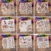 Flower Stencils Template Painting Scrapbooking Embossing Stamping Album Card DIY