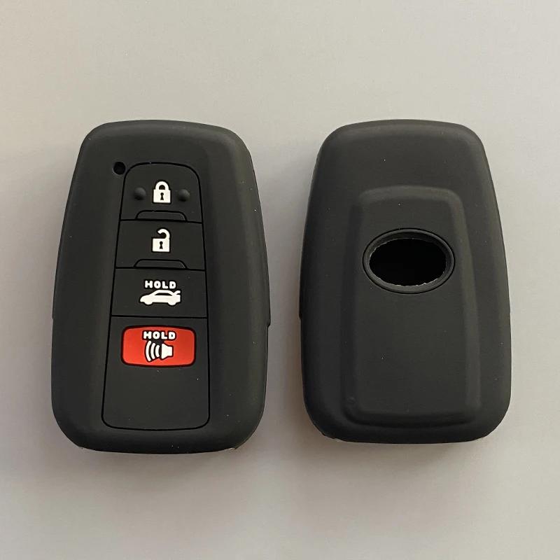 Silicone Car Key Case Cover For Toyota Corolla Prius Camry V70 C-Hr Rav4 Hybrid Highlander Altis Land Cruiser Prado 150 Avalon