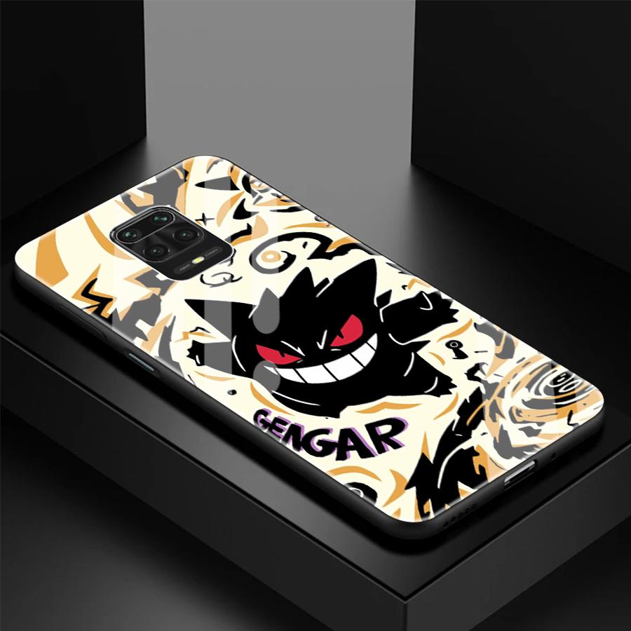 

Cool Gengar Pokemon Luxury Phone Cover Glass Case for Xiaomi Redmi Note 15 14 Pro A1 A2 Plus 11 10S 10 12S A5 12 13 Redmi Note 12 5G