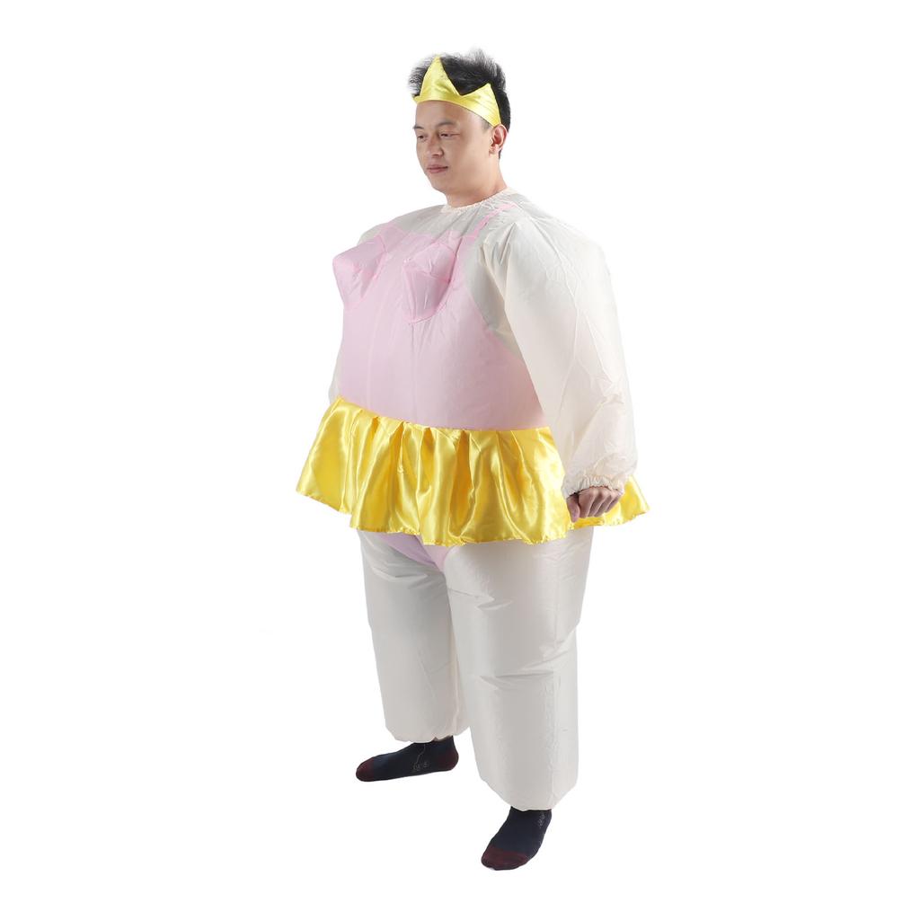 Inflatable Costume Funny Polyester with Blower Blow Up Ballet Suit for Party Cosplay Halloween Carnival