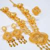 Luxury Vintage Floral Tassel Necklace, Earrings & Ring Set from Dubai