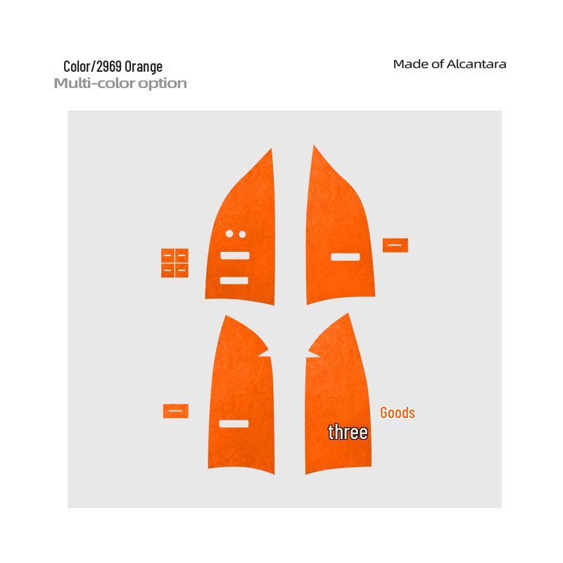 Zeekr 7X Alcantara Suede Window Lift Panel Ultra-Thin Sticker for Interior Button Decoration