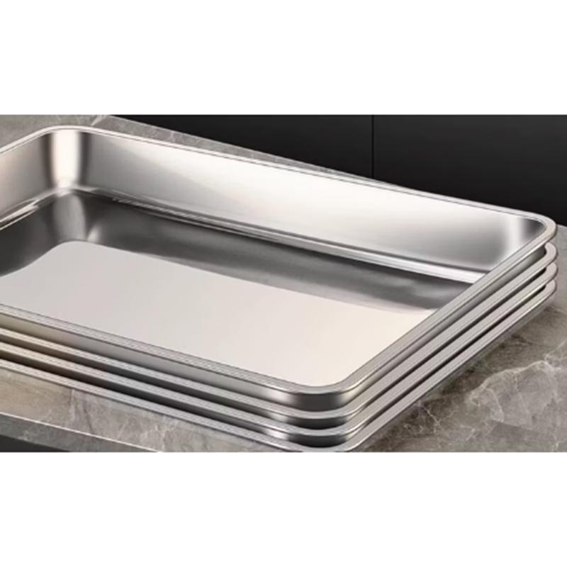 Stainless Steel Shallow Tray