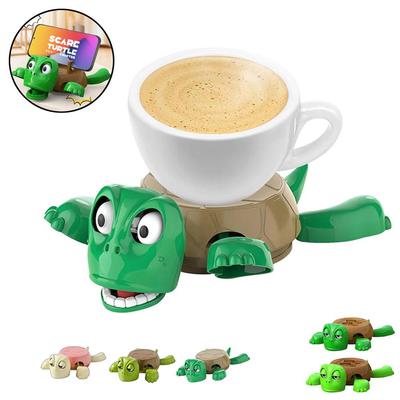 Turtle Coasters Screaming Turtle Coaster with Movable Eyes Limbs Anti-scald Heat-Resistant Cup Holder Heat Resistant Cartoon Turtle Cup Mat