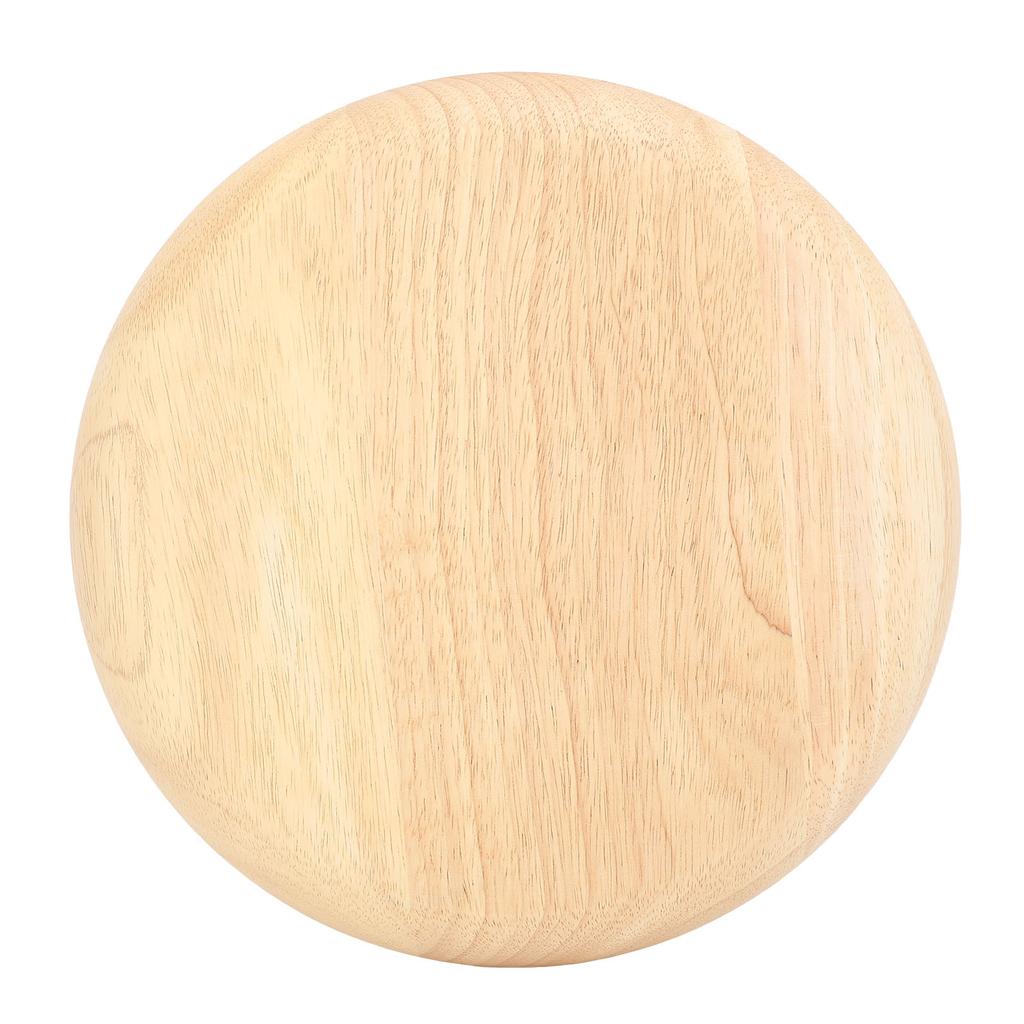 Round Wood Dish Multifunctional Fruit Serving Plate Handmade Decorative Tray for Dessert Coffee