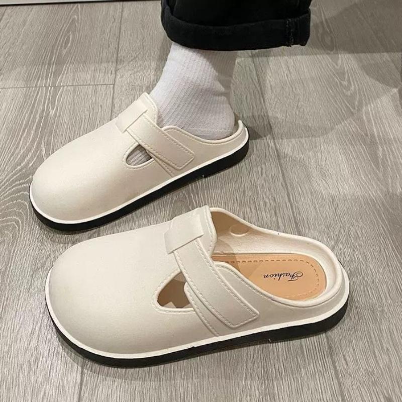 Outside Round Toe Women s Slippers and Ladies Sandals on Beach Flat Shoes Offer Promotion New Collection Designer Luxury Slides 36-37 2098₽