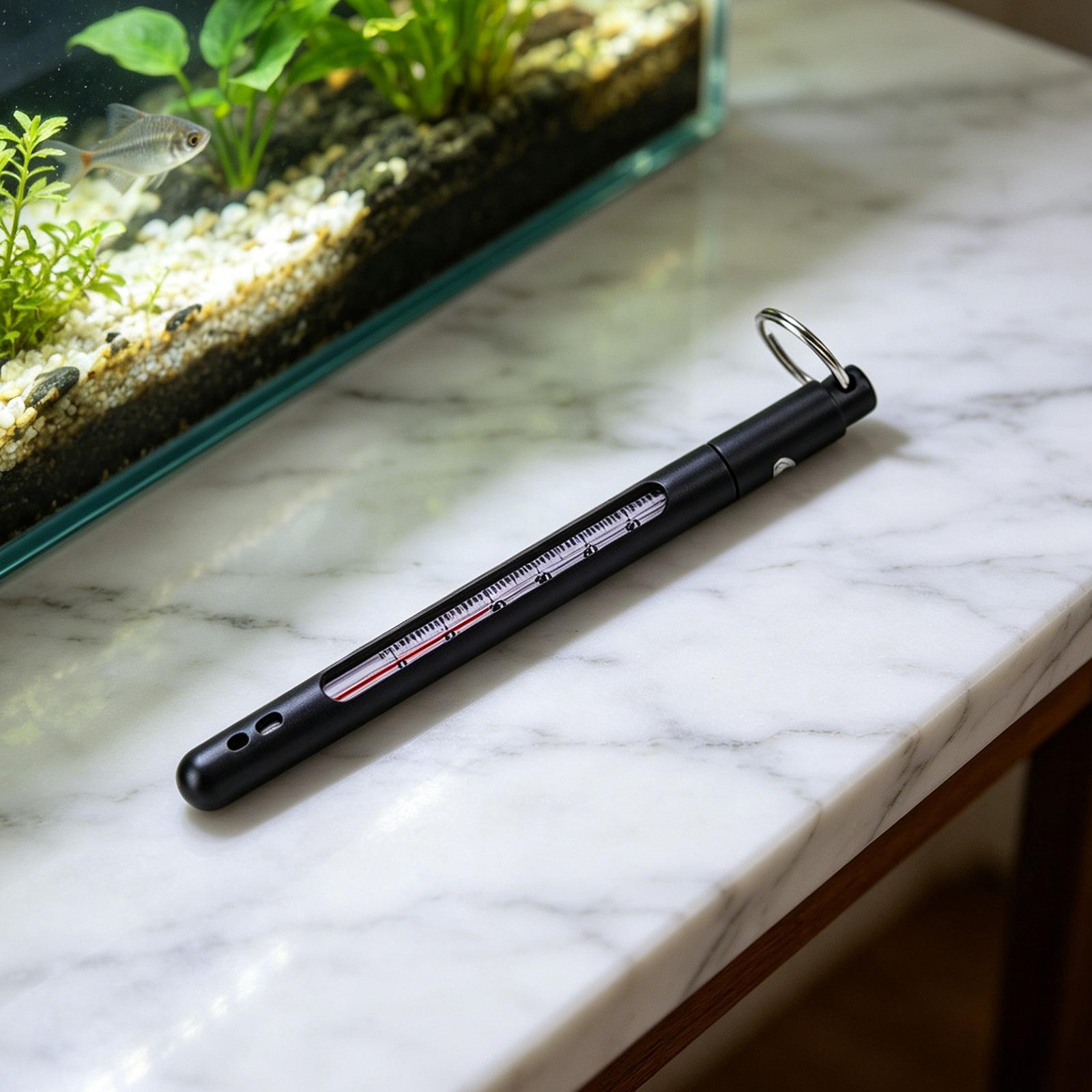 Water Stream Thermometer ABS High Sensitivity Fish Tank Water Thermometer Water Temperature Gauge for Fishing Lake River Stream China Mainland