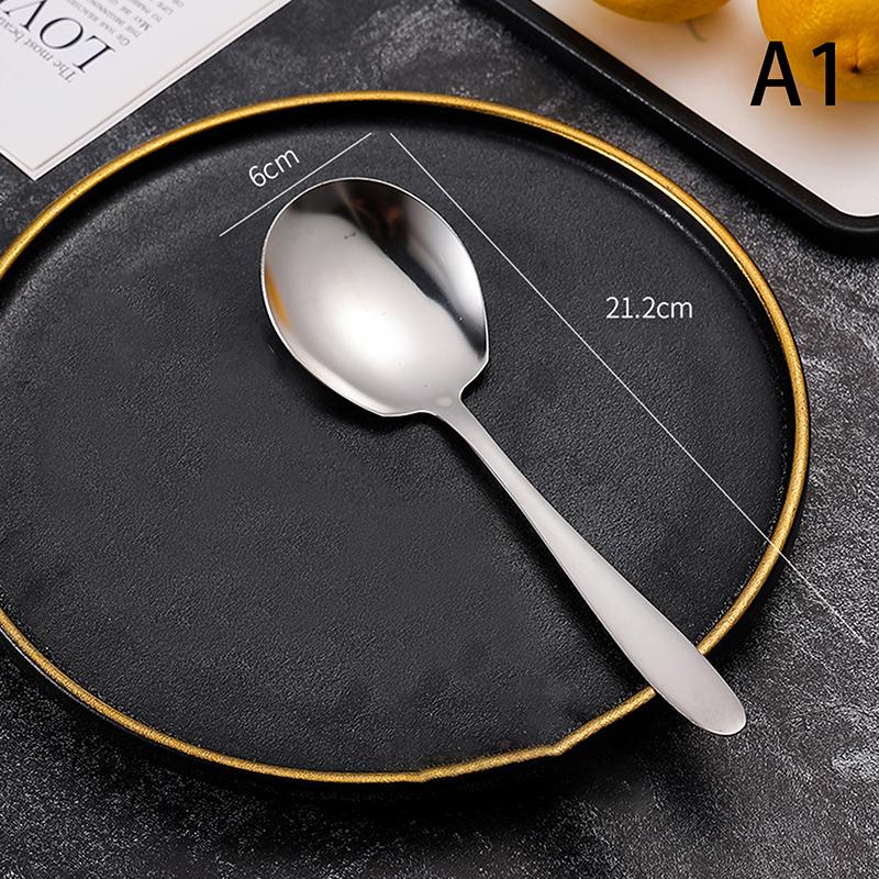 

Ложка из нержавеющей стали с длинной ручкой, ложки для супа, сервировочный совок для кастрюли, кухонная утварь, ресторанная кухонная посуда