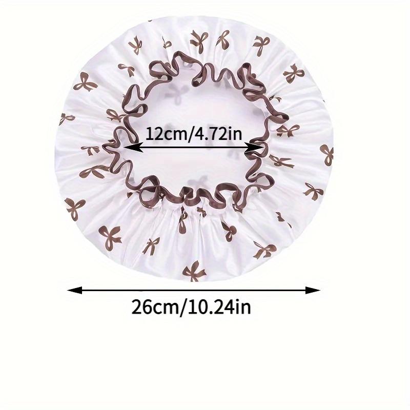 Waterproof Double-Layer Butterfly Bath Cap, Adjustable Elasticity, Suitable for Washing Face, Blow-Drying Hair, Makeup, Bathroom Dec