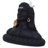 Czarna żywiczna statuetka Adiyogi Shiva na deskę rozdzielczą samochodu - Idolek Pana Śiwy do domu - Shiv Murti - Statuetka Adiyogi Mahadev - Prezent na Diwali