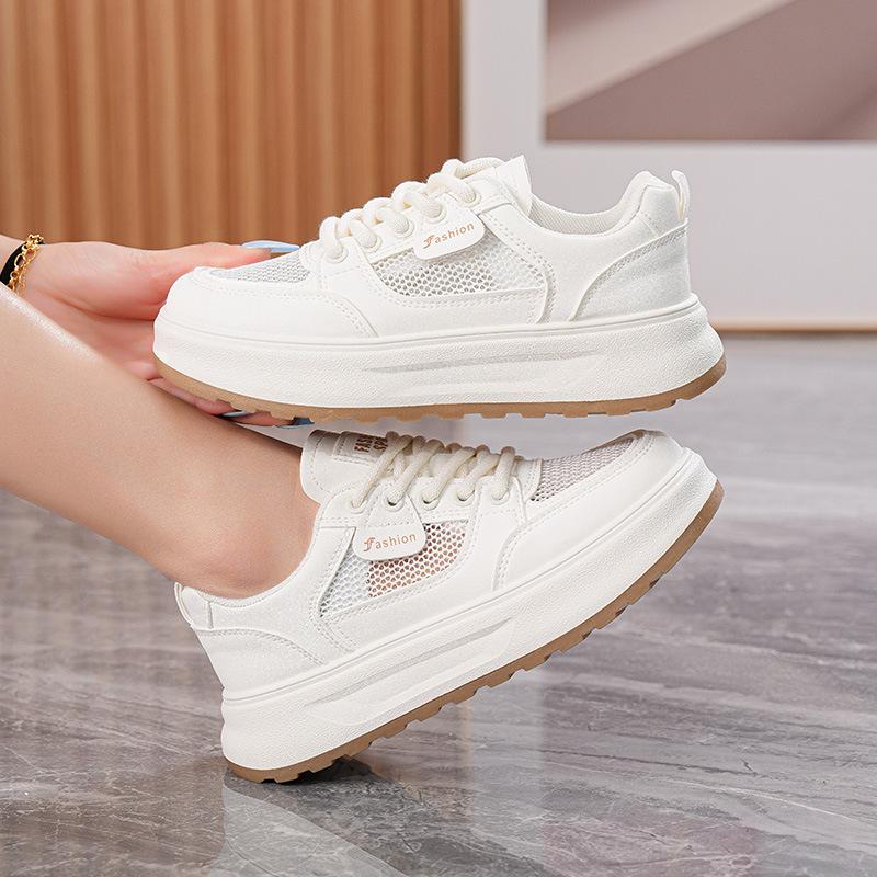 Summer new ins trendy student platform mesh breathable casual board shoes H