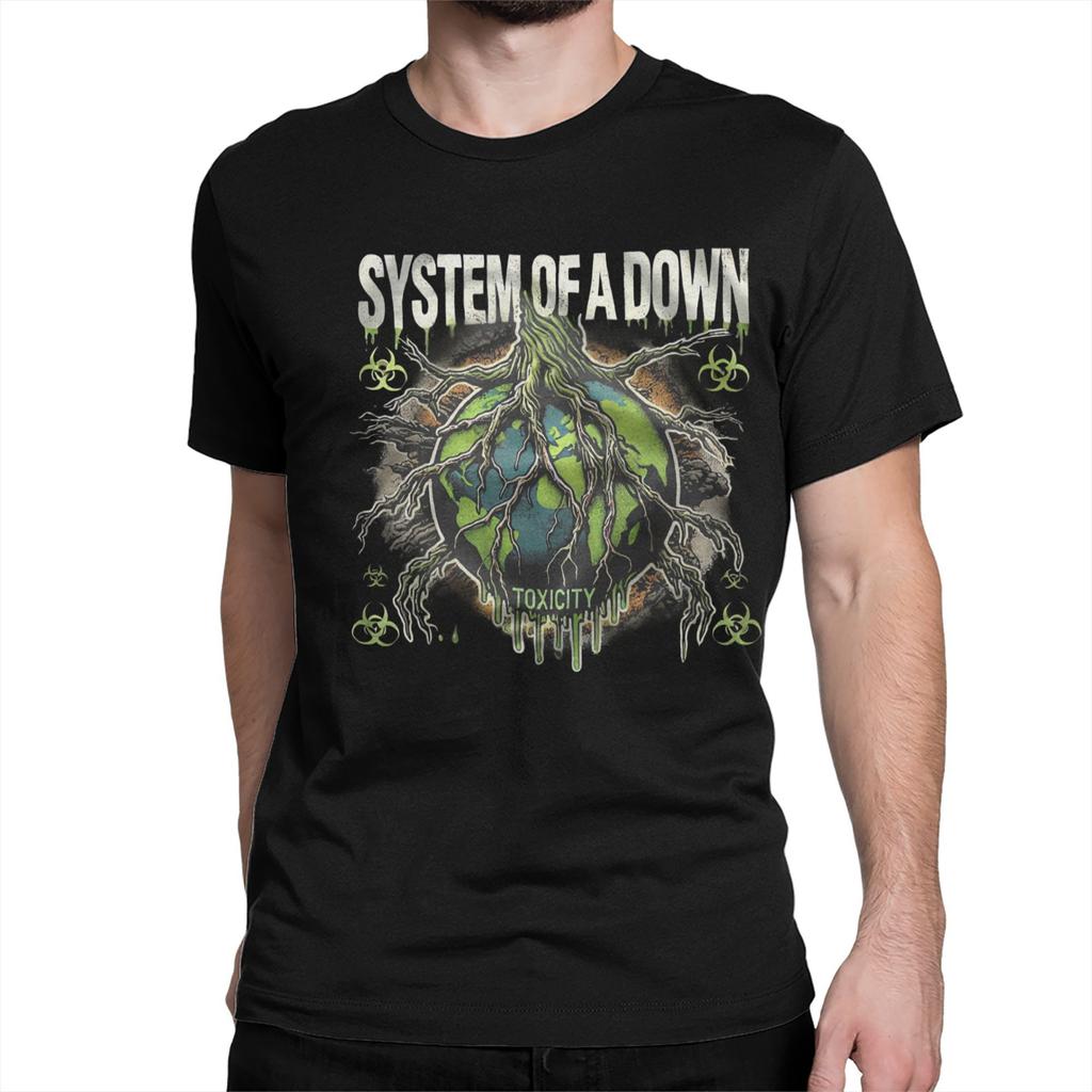 Toxicity Album System of a Downs Band Men Women T Shirts Tee Shirt Short Sleeve Crew Neck T-Shirt Pure Cotton Summer Clothes
