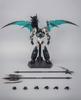 Robodo Original Version Shin Getter Robo Shin Getter 1 Threezero Arranged Version Black Made of Alloy Scarf Is Made of Cloth Painted Movable Figure