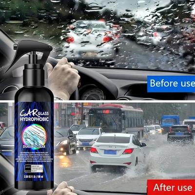 Stiklo Atsparus Lietaus Dangos Anti-rain Automobiliui Vandens Atstumiantis Sustiprinti Prietaisų Skydelį Galinio Vaizdo Veidrodėlį Hidrofobinė Danga Poliravimo Priemonės Valiklis