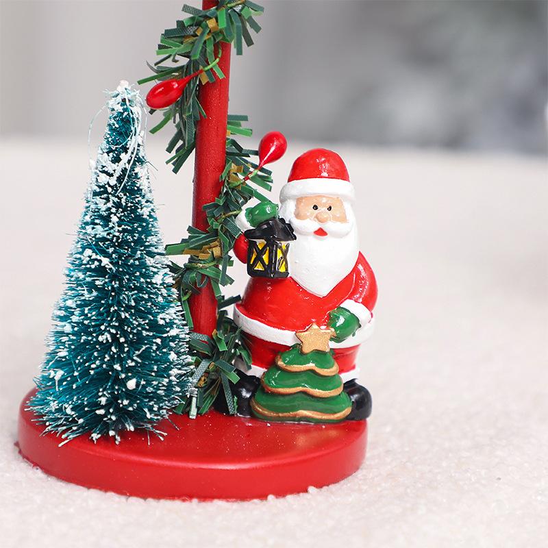 Christmas Decorations, Santa Claus, Snowman, Reindeer, Candle Holder Ornaments, Party Table Decorations, Holiday Gifts
