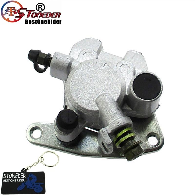 STONEDER Left Front Brake Caliper & Pads For Suzuki Quadsport LTZ 250 LTF 250 Ozark Quadsport EIGER 400 LTF 400 LTA VINSON 500