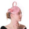 Ladies Linen Hat New Top Hat Feather Shape Bridal Top Hat Wedding Banquet Linen Yarn