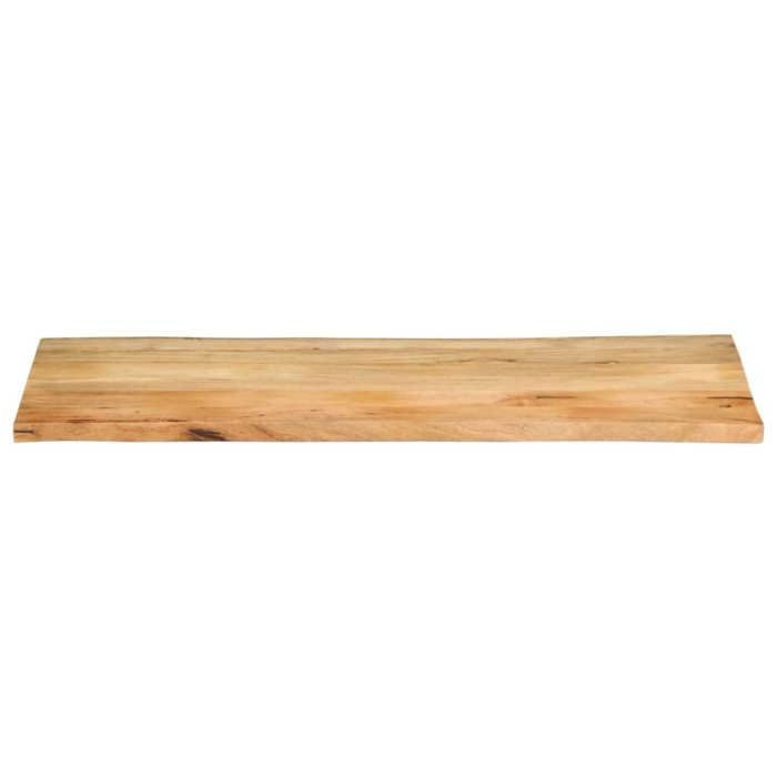 VidaXL Table Top 140x60x3.8 Cm Live Edge Solid Mango Wood, Wooden Table Top, Side Table Top, 370745
