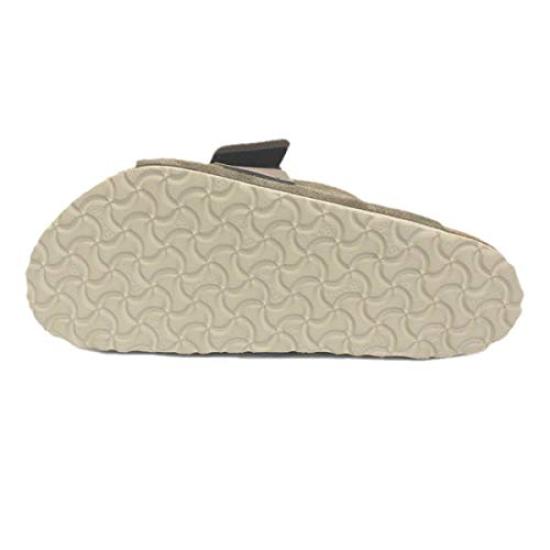 1015572 Kyoto Leather Regular 42 [BIRKENSTOCK] Nubuck/Suede Sandals, Width, TAUPE, - Approx. 27.0cm