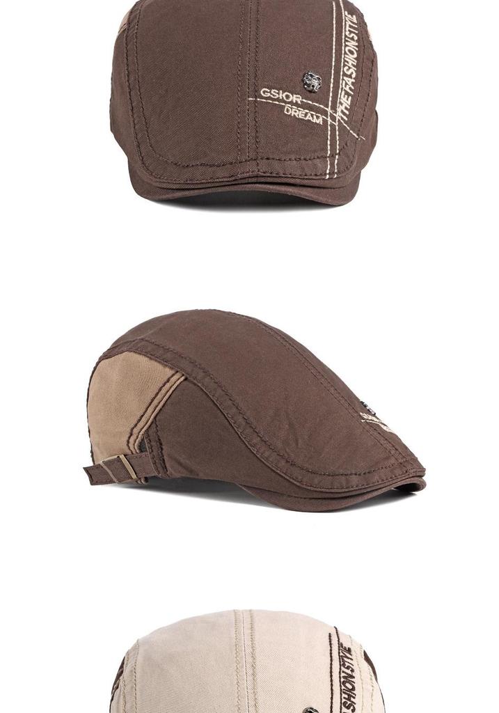 Frühling-Sommer Herren Baumwollbarett: Koreanischer Stil Outdoor Entenschnabelkappe für Jugendliche & Unisex.