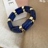 Fashion Bracelets Stylish Two Tone Glitter Sequins Acrylic Geometric Splice Elastic Beaded Strand Casual Daily Accessories