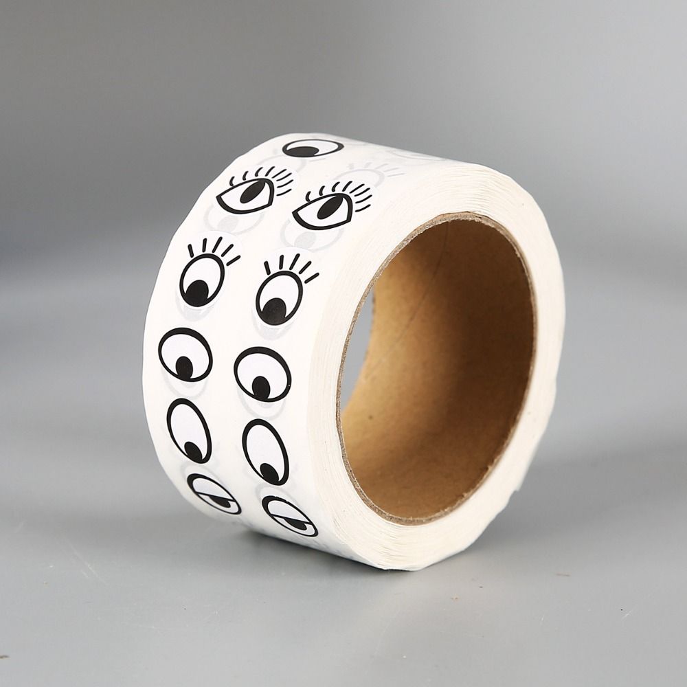 1000 Stück/Rolle Mini-Augenaufkleber, wiederverwendbar, für Bastelarbeiten, Osterdekoration