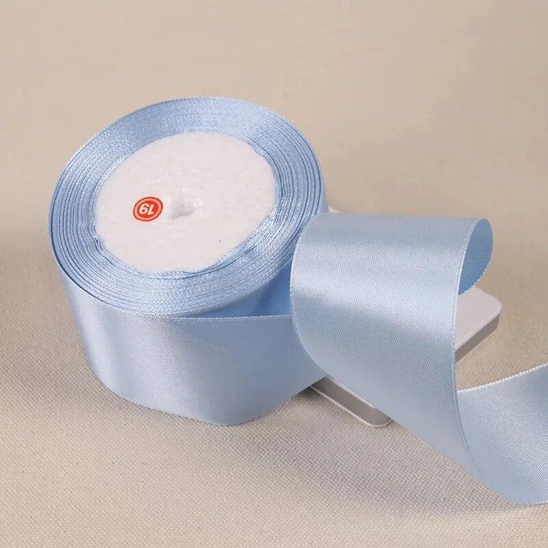 25Yards/Roll 50mm Satin Ribbons Wedding Gift Wrapping Ribbons Bow for DIY Crafts Polyester Christmas Home Decor Accessories Tape