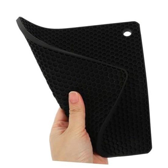 No-brand item 6-piece silicone heat-resistant pot mats non-slip function honeycomb structure pads kitchen cooking insulation countertop protection