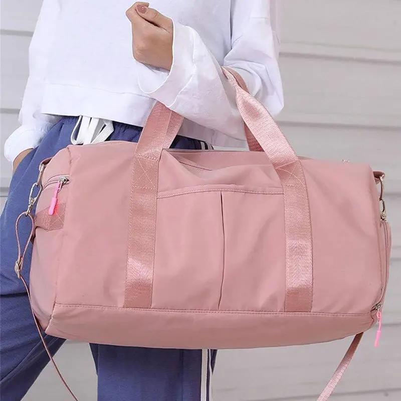 Travel Workout Fitness Sports Gym Bag Luggage With Wet Pocket Shoes Compartment Travel Yoga Sports Gym Duffel Bag For Men Women