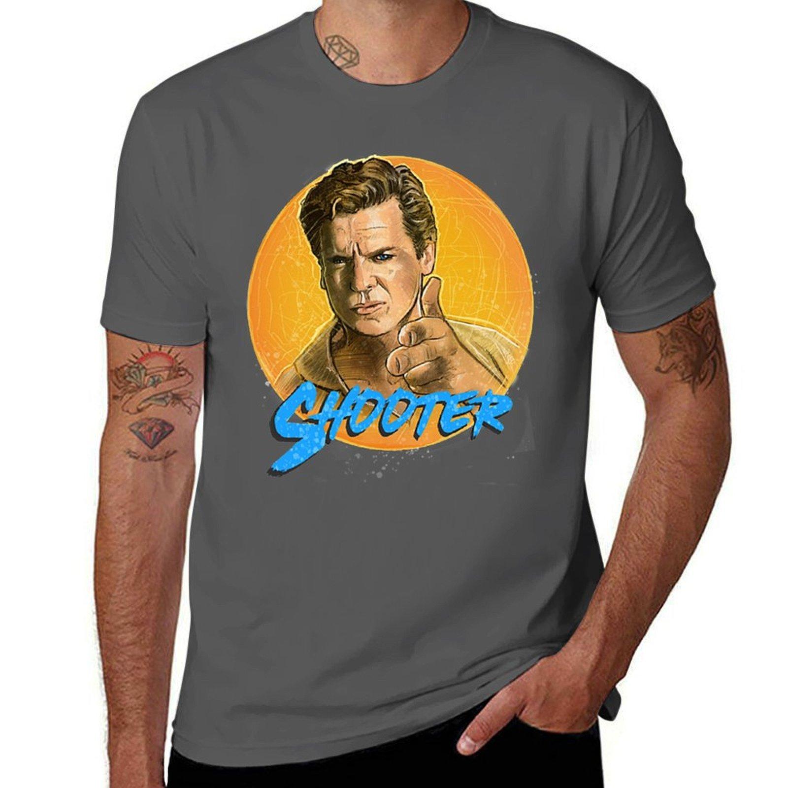 

Shooter McGavin blue T-Shirt t shirts for man cotton t shirts with prints t shirt man casual T-Shirt 4XL
