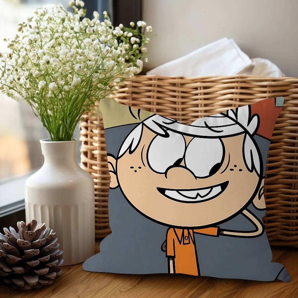 Anime The L-loud House Pillow Gifts Home Office Furnishings Bedroom Sofa Car Cushion Cover Case 45x45cm