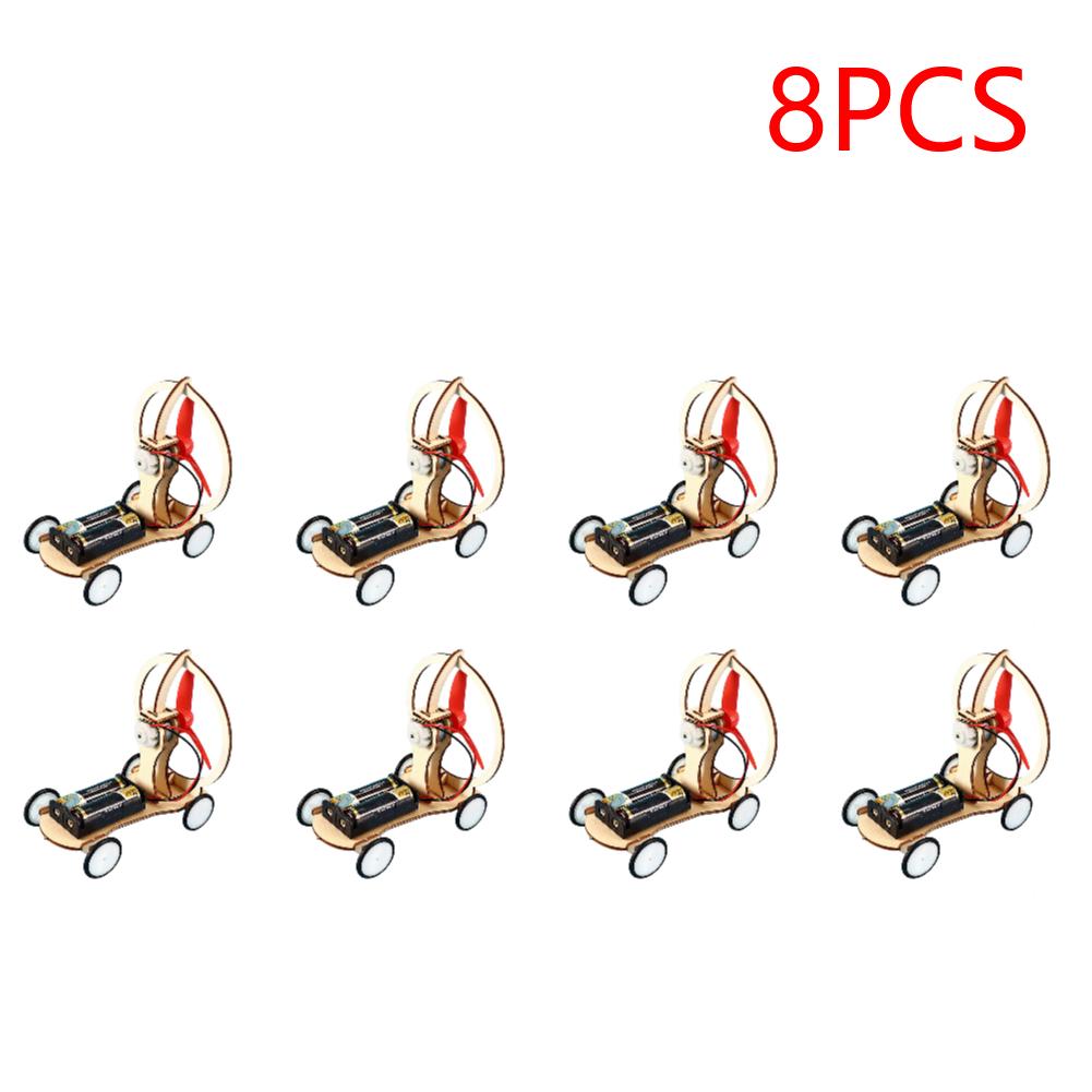 Kids DIY Electric Wind Car Model Students Physical Experiments Technology Toys DIY Electric Wind Car Toys
