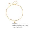 Chic Wave Twists Chain Necklace for Women Flower Zircon Pendant Stainless Steel Collar Choker Fashion Exquisite Jewelry Gift