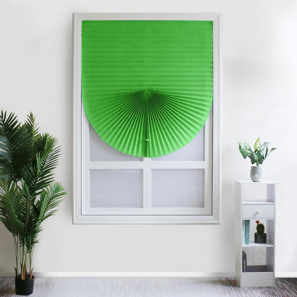1PC Shades Self-adhesive Half Windows Nonwoven Folding Curtain Bathroom Balcony Living Room Balcony Curtains Pleated Blinds