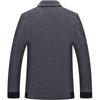 Herbst und Winter Wolljacke für Herren mittleren Alters Wolljacke für Herren einfarbige Reversjacke lässige Business-Herrenbekleidung