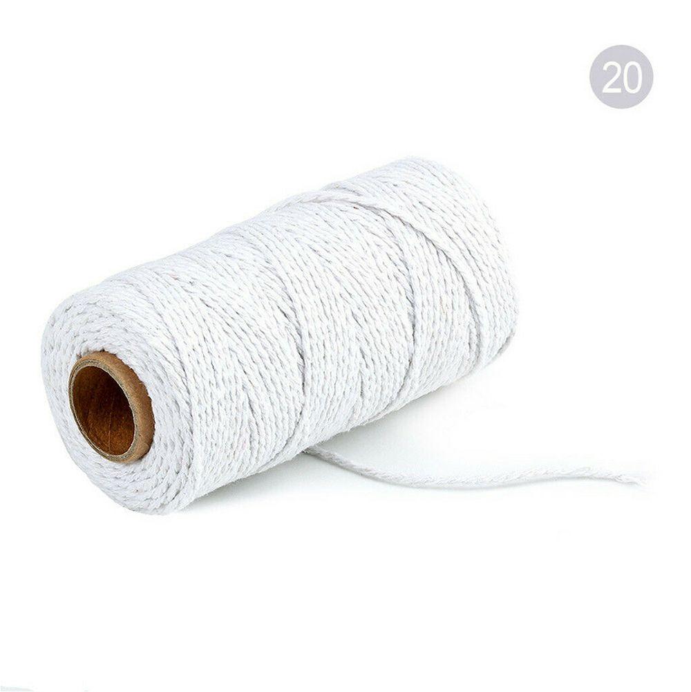 Multicolor 100m Long/100Yard DIY Crafts Artisan Linen String Home Textiles Twisted Cord Cotton Rope