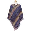 Women Printed Winter Wool Blend Soft Warm Scarf Tassel Wrap Knitted Shawl Scarf