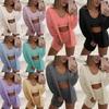 Plush Long-Sleeve Casual Three-Piece Set: Jacket, Vest & Shorts