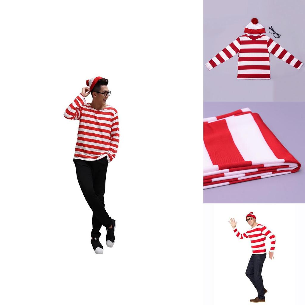 Wo ist Walter Halloween Kostüm Lustig und Smart UK Anime Cos Verkleidung