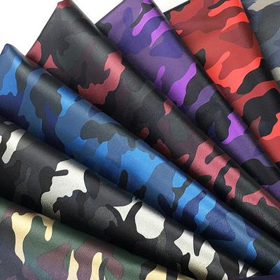 100*138cm Camouflage Faux Leather Artificial PU Leather Fabric For Upholstery Background Wall Sliding Door Furniture Material