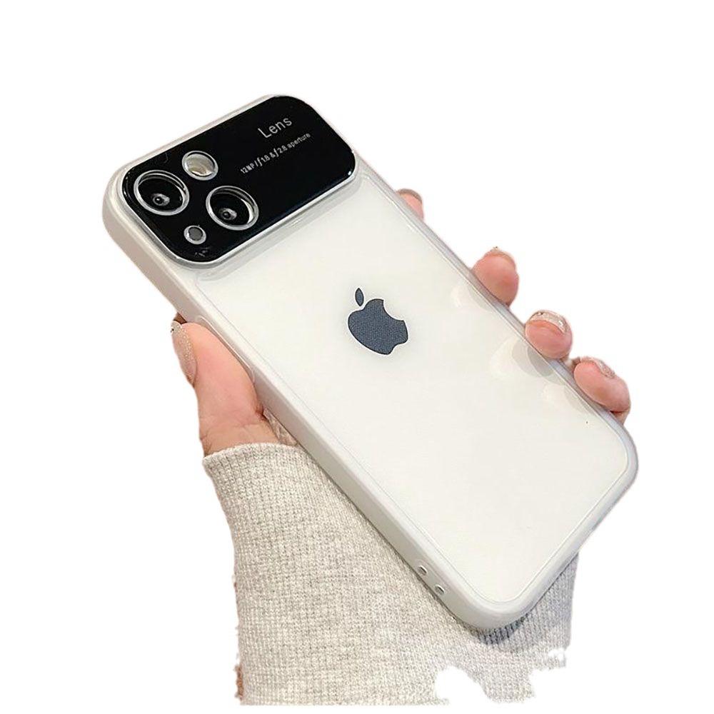 Large Window Transparent for iPhone15PorMax Mobile Phone Case Apple 14Pro/13 Soft Case 12 Niche 11