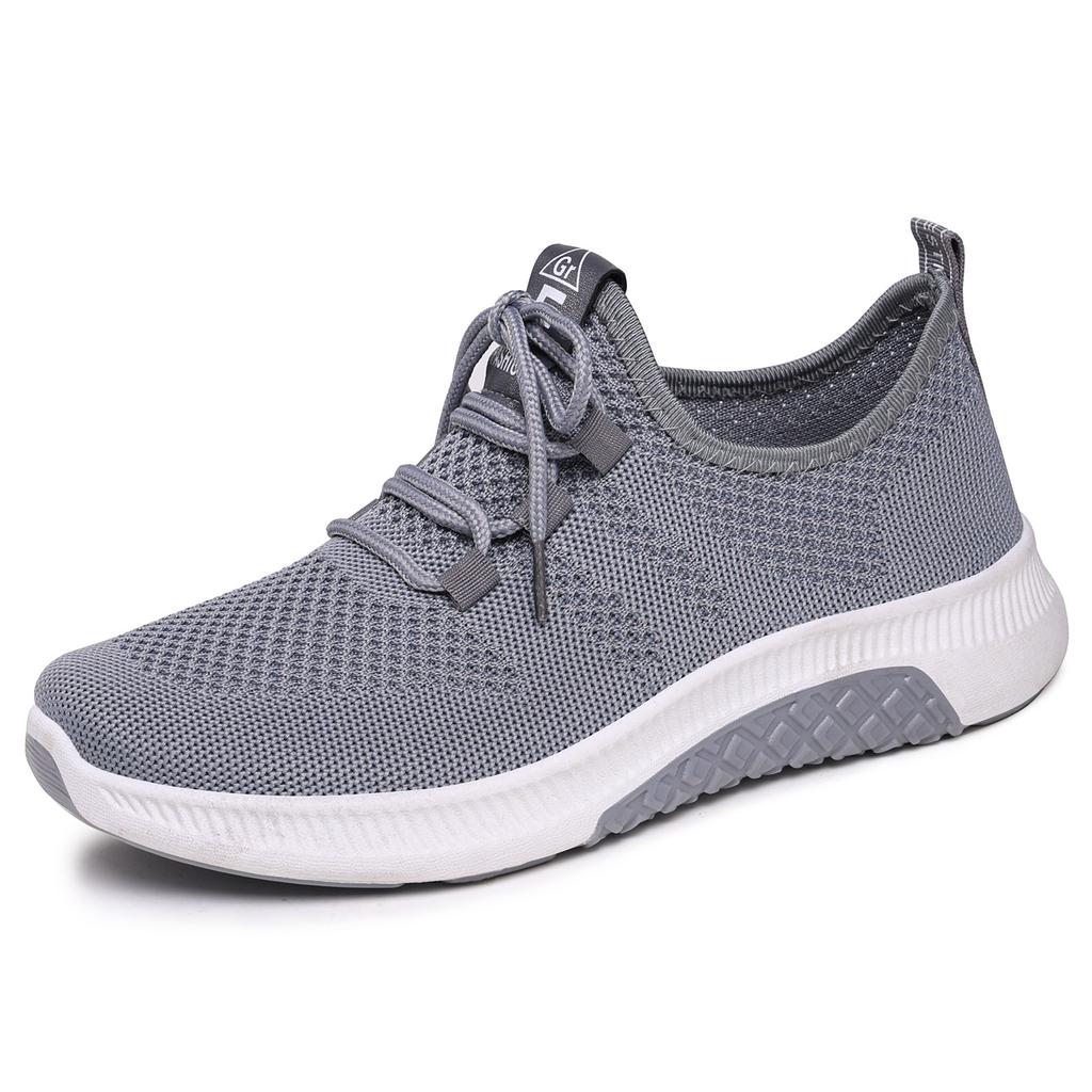 Shoes spring processing soft sole lightweight sports shoes mesh breathable single shoes versatile outdoor running shoes