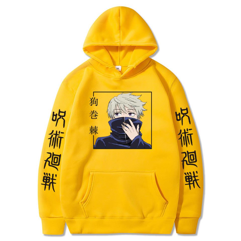 Oversized Manga Jujutsu Kaisen Tokyo Graphic Printed Hoodies Vintage Hooded Long Sleeves Hoodie Men Women Clothes