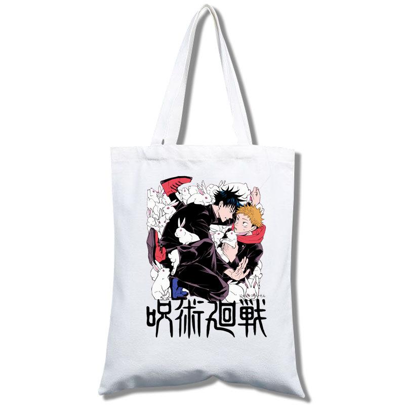 Jujutsu Kaisen Tote Bag Fashion Shopping Bag Portable Women'S Shoulder Bag