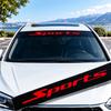Red Sports Letter Reflective Car Decal Sticker for Windshield Decoration