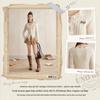unifree Women's Lapel Raw Edge Knit Cardigan