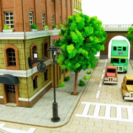 Sankei Miniature Art Kit Studio Ghibli Series Delivery Town of Koriko Scale Paper Craft Kiki's Service 1/220 MK07-16