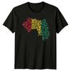 Guinea Map Landmarks Travel Unisexs TShirt Unisexs Tee Graphic Unisex Top