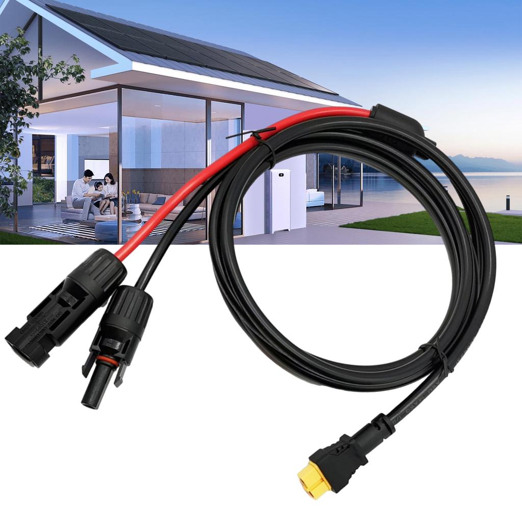 16AWG Solar Connector to XT60 Cable Solar to XT60 Female Extension Cable for Solar Panels Batteries Power Stations